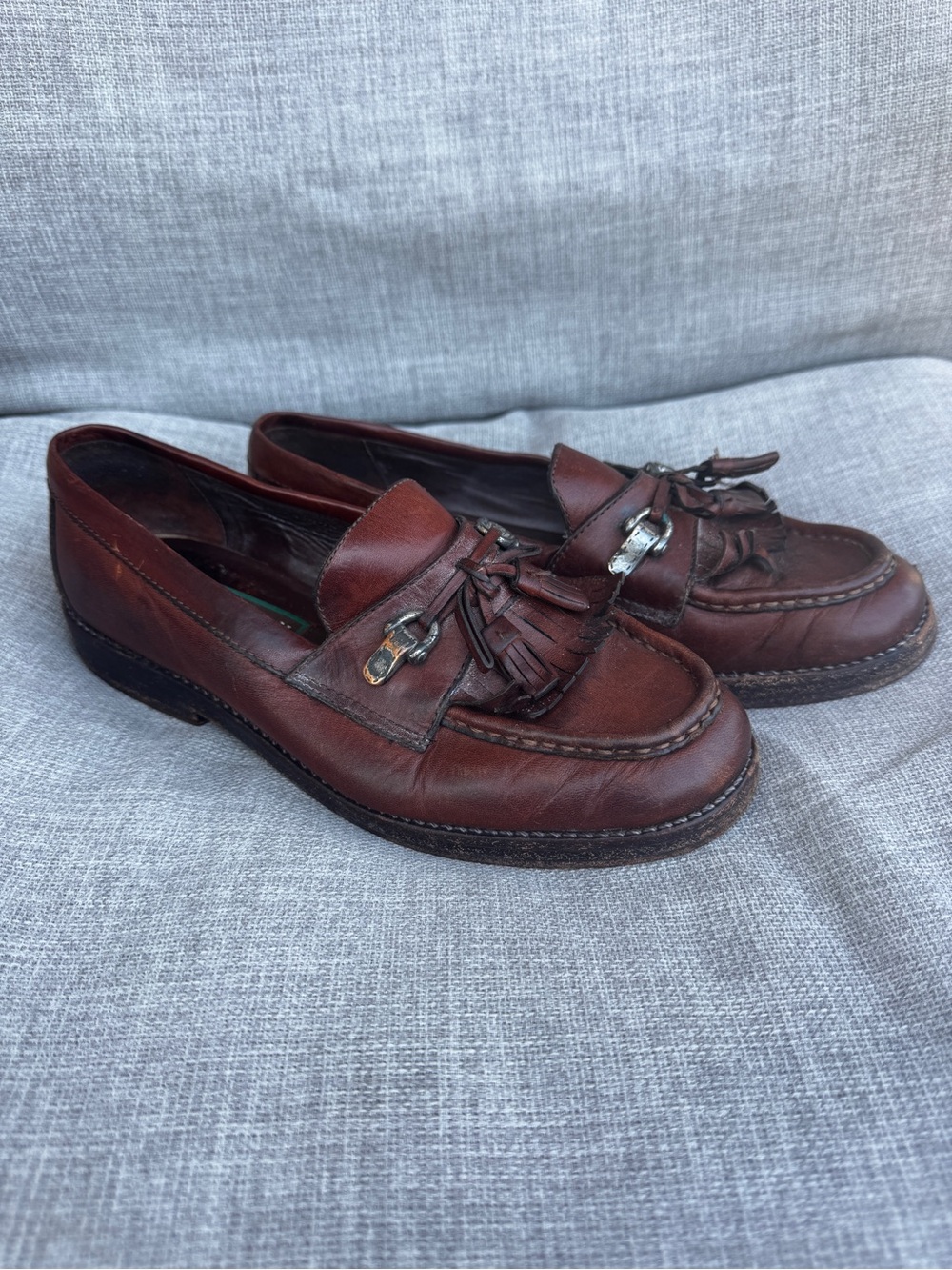 Vintage Cole Haan Country Leather Kiltie Tassel Loafers - Women's 7.5B
